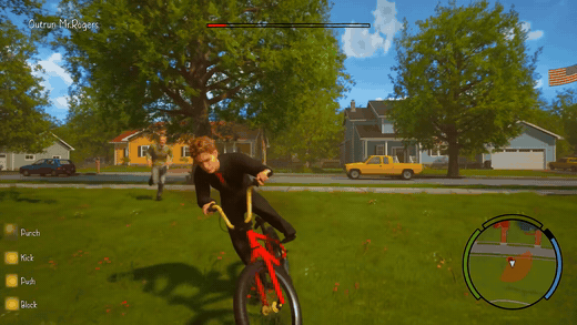 에이지필드 하이 BMX 자전거 묘기 장면