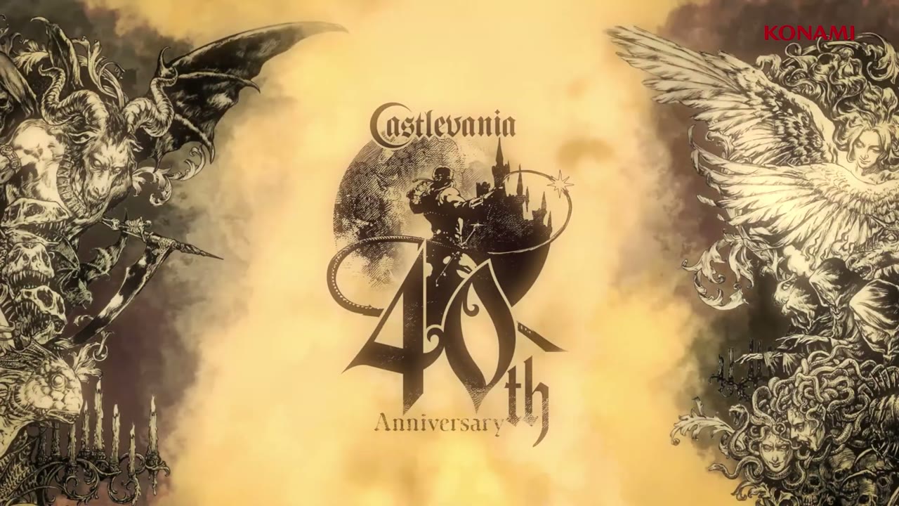 캐슬바니아 40주년 기념 엠블럼