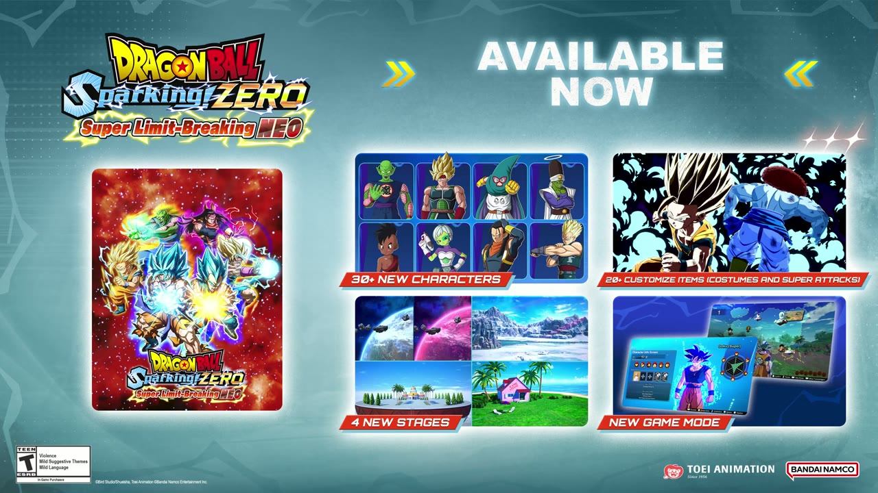 드래곤볼 스파킹 제로 한계 초돌파 NEO 구성 안내 화면