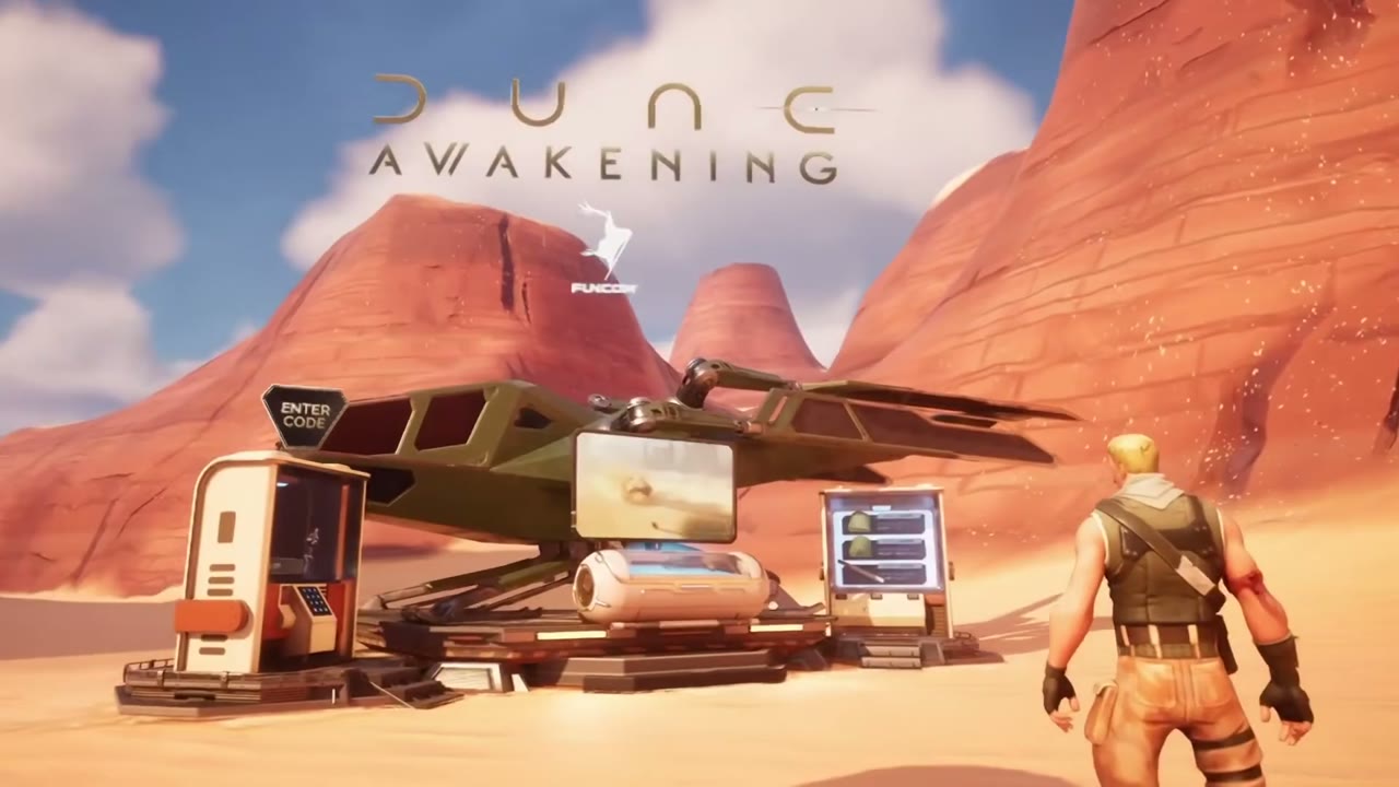 듄 어웨이크닝 크리에이터 섬 비행기체와 코드 단말기