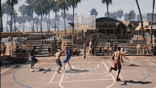 NBA 더 런 해변 코트 덩크 움직임