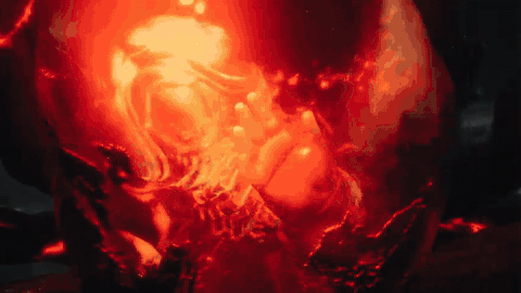 공식 플랫폼 트레일러 속 촉수형 적과의 총격 장면