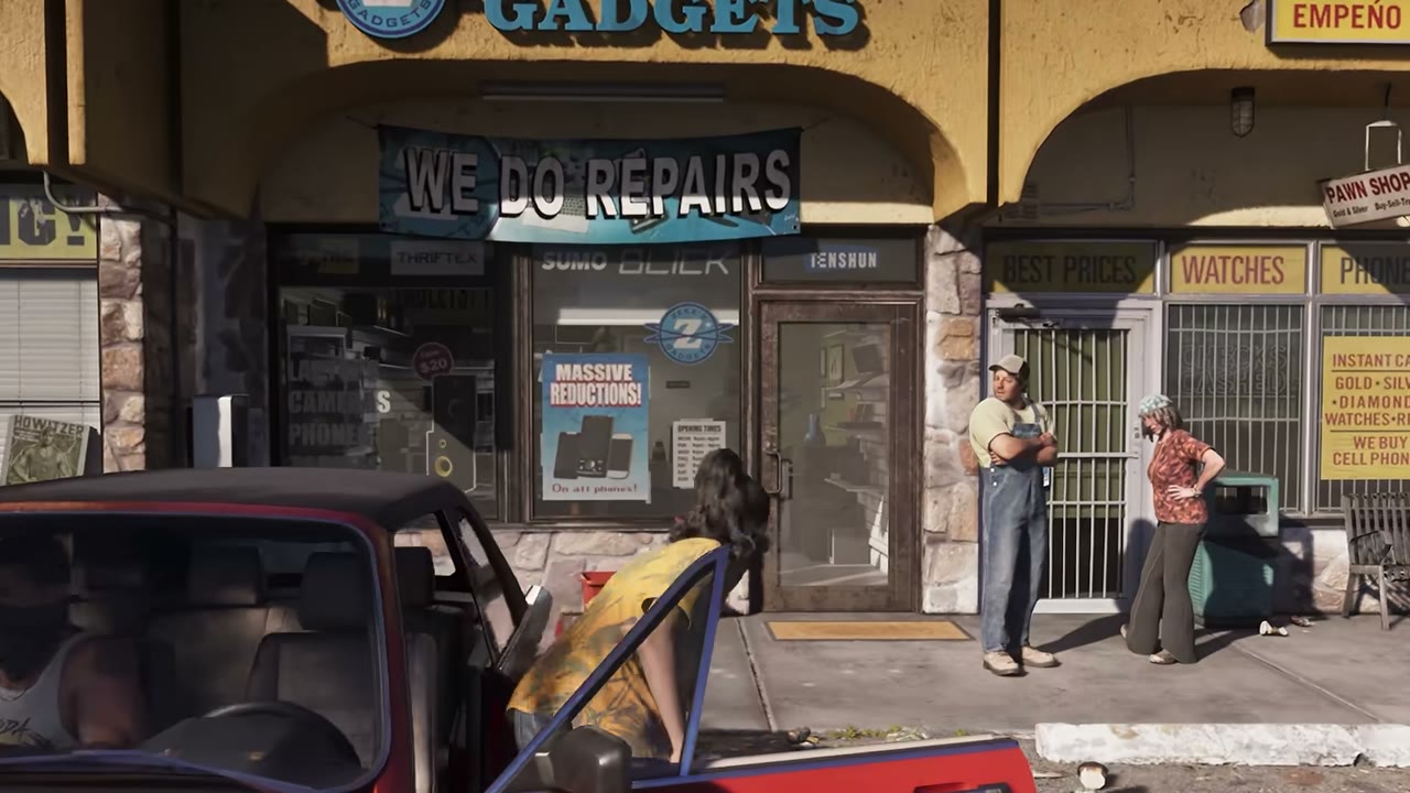 GTA 6 전당포 앞 풍경