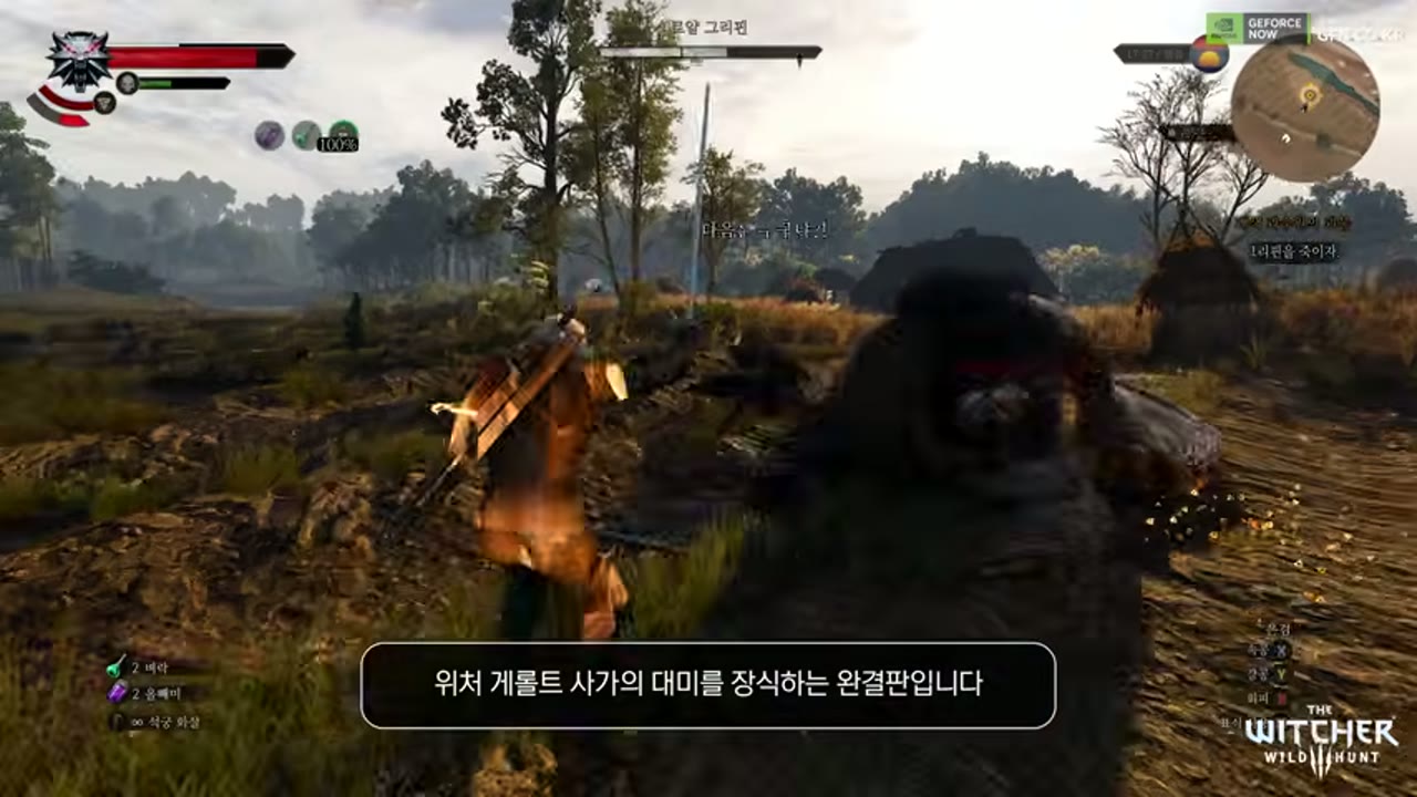 더 위쳐 3 와일드 헌트 전투 장면