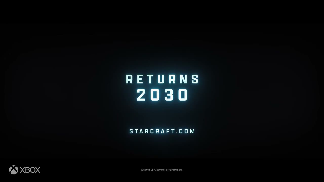 스타크래프트 2030년 귀환 발표 화면