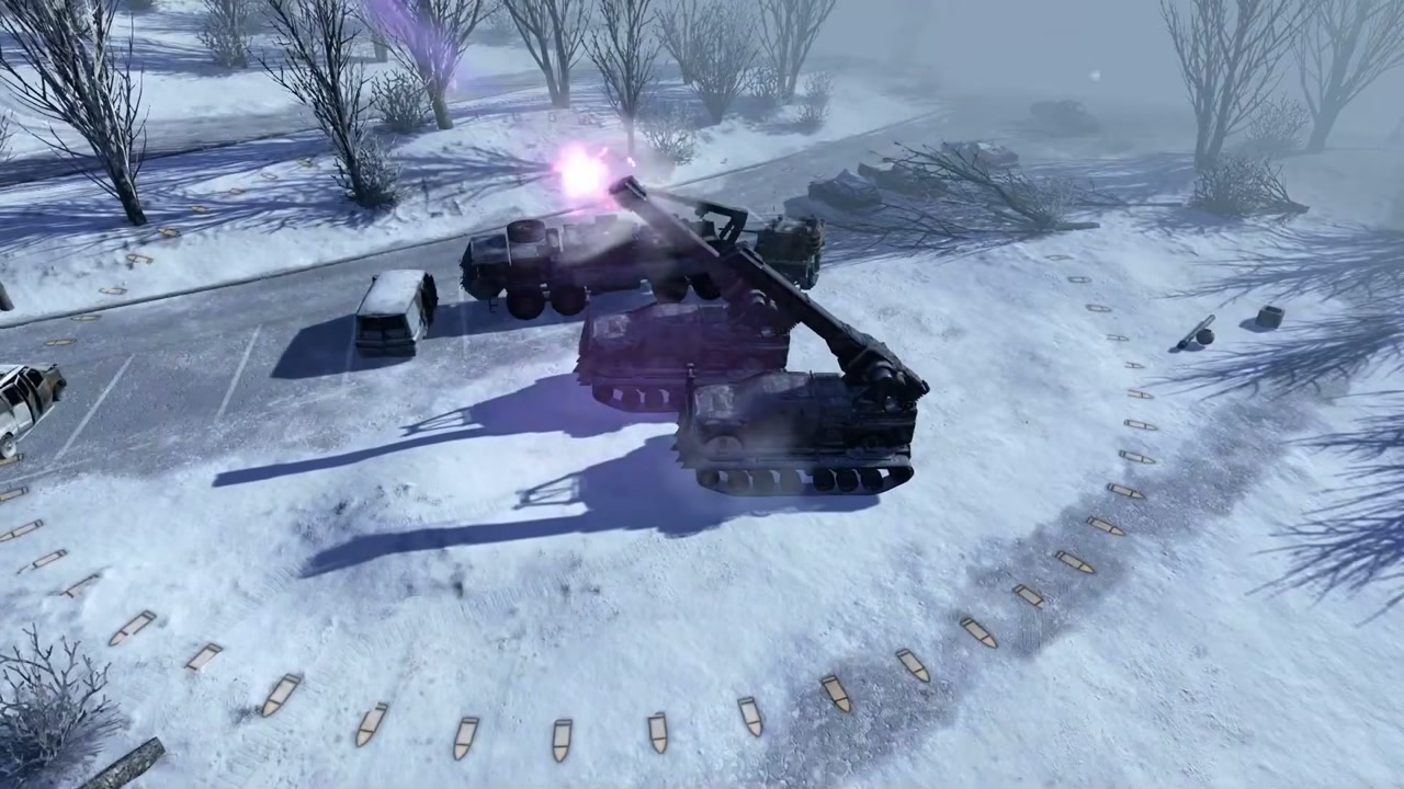 에볼루션 DLC 통합자 플라스마 다연장 박격포 발사 장면