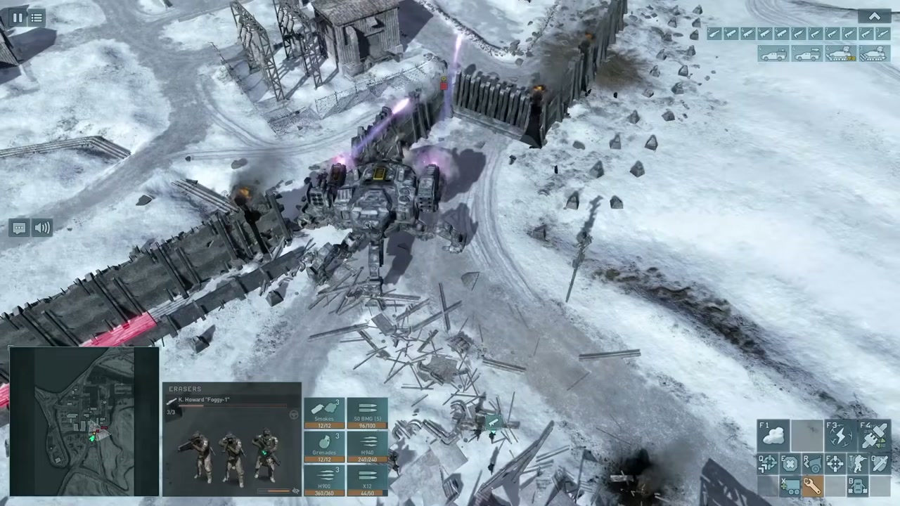 에볼루션 DLC 목책 방벽을 부수는 대형 리전 보행 병기