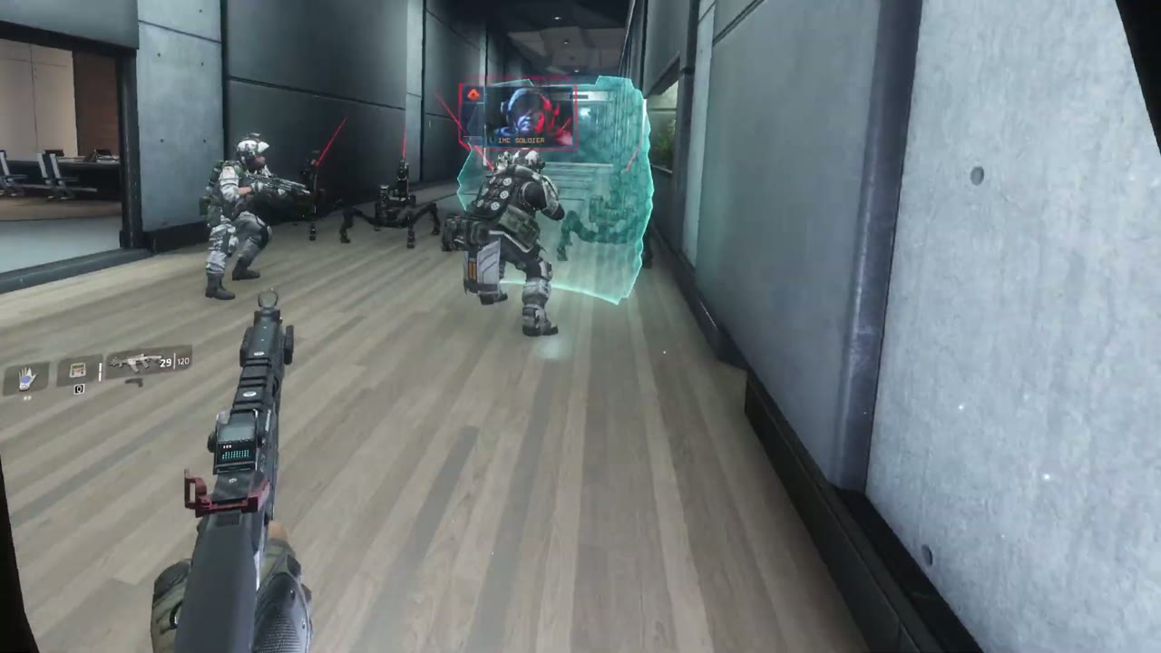 타이탄폴 2 VR 모드 사무실 복도 교전