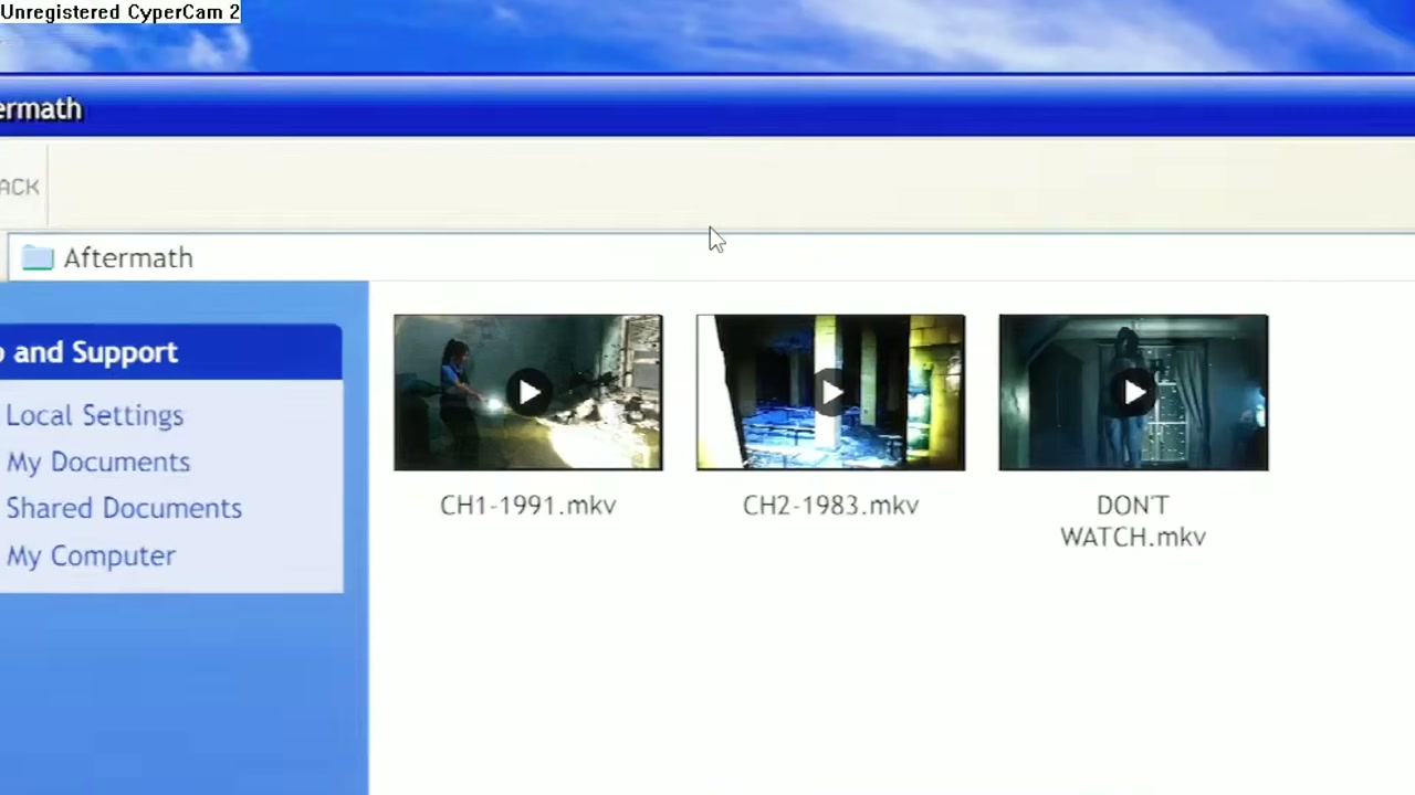 VCR83 그 후 폴더에 담긴 영상 파일