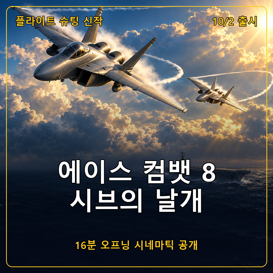 에이스 컴뱃 8 시브의 날개 오프닝 시네마틱