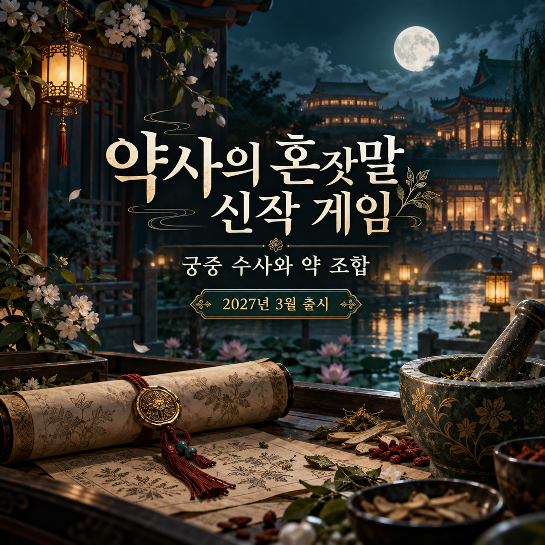 약사의 혼잣말 신작 게임 궁중 수사와 약 조합 콘셉트 그림