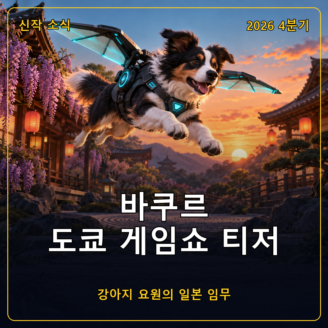바쿠르 도쿄 게임쇼 2026 티저 공개, 강아지 첩보 요원의 일본 임무와 일본풍 의상 선물