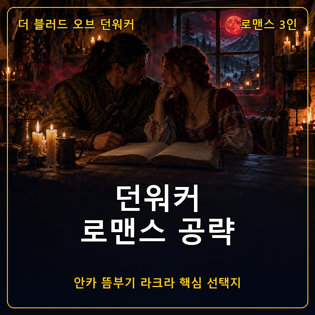 더 블러드 오브 던워커 로맨스 공략, 안카 뜸부기 라크라 핵심 선택지와 놓치면 안 되는 퀘스트 순서