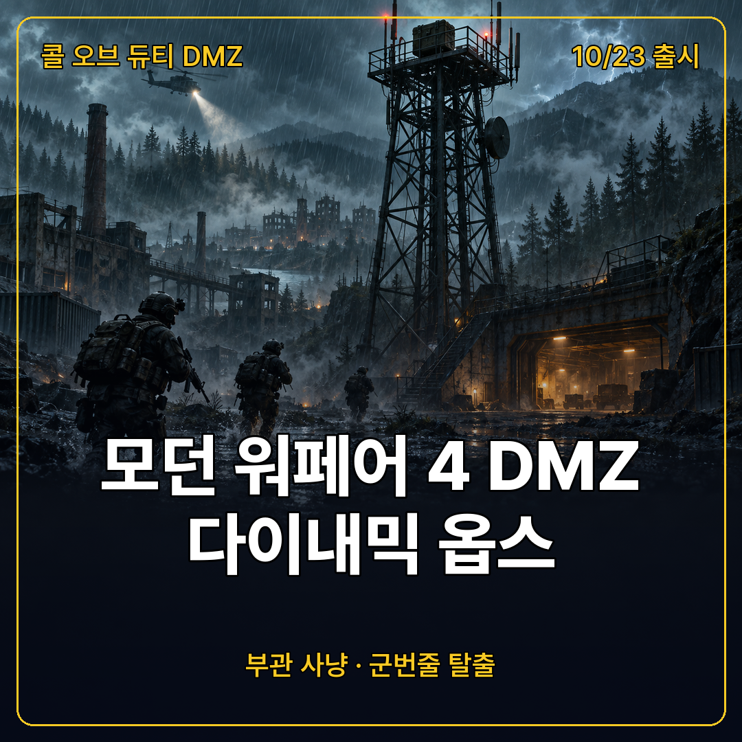 모던 워페어 4 DMZ 다이내믹 옵스 트레일러