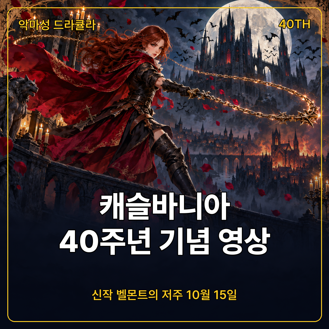 캐슬바니아 40주년 기념 영상과 벨몬트의 저주 섬네일