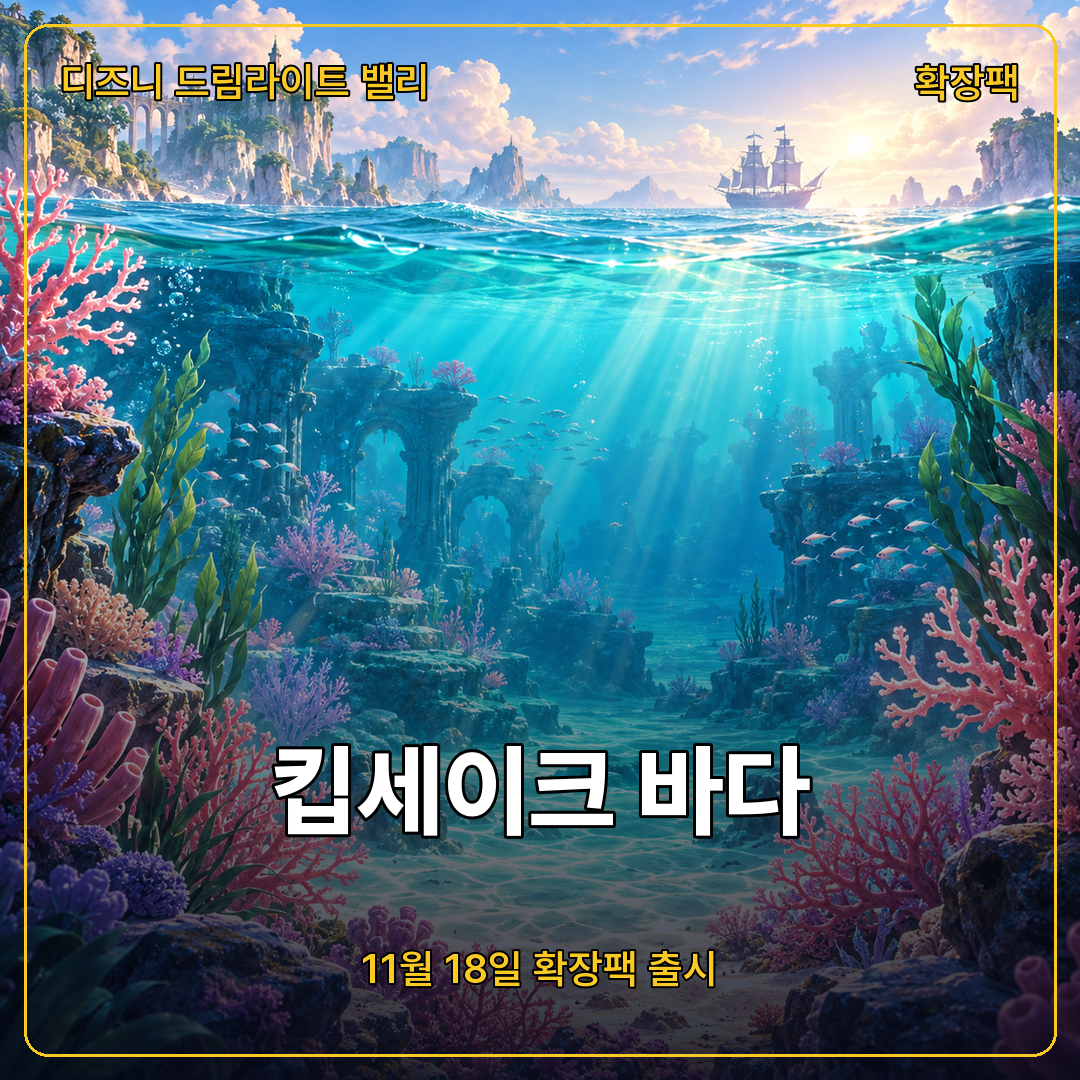 디즈니 드림라이트 밸리 킵세이크 바다, 11월 18일 바닷속 확장팩 출시