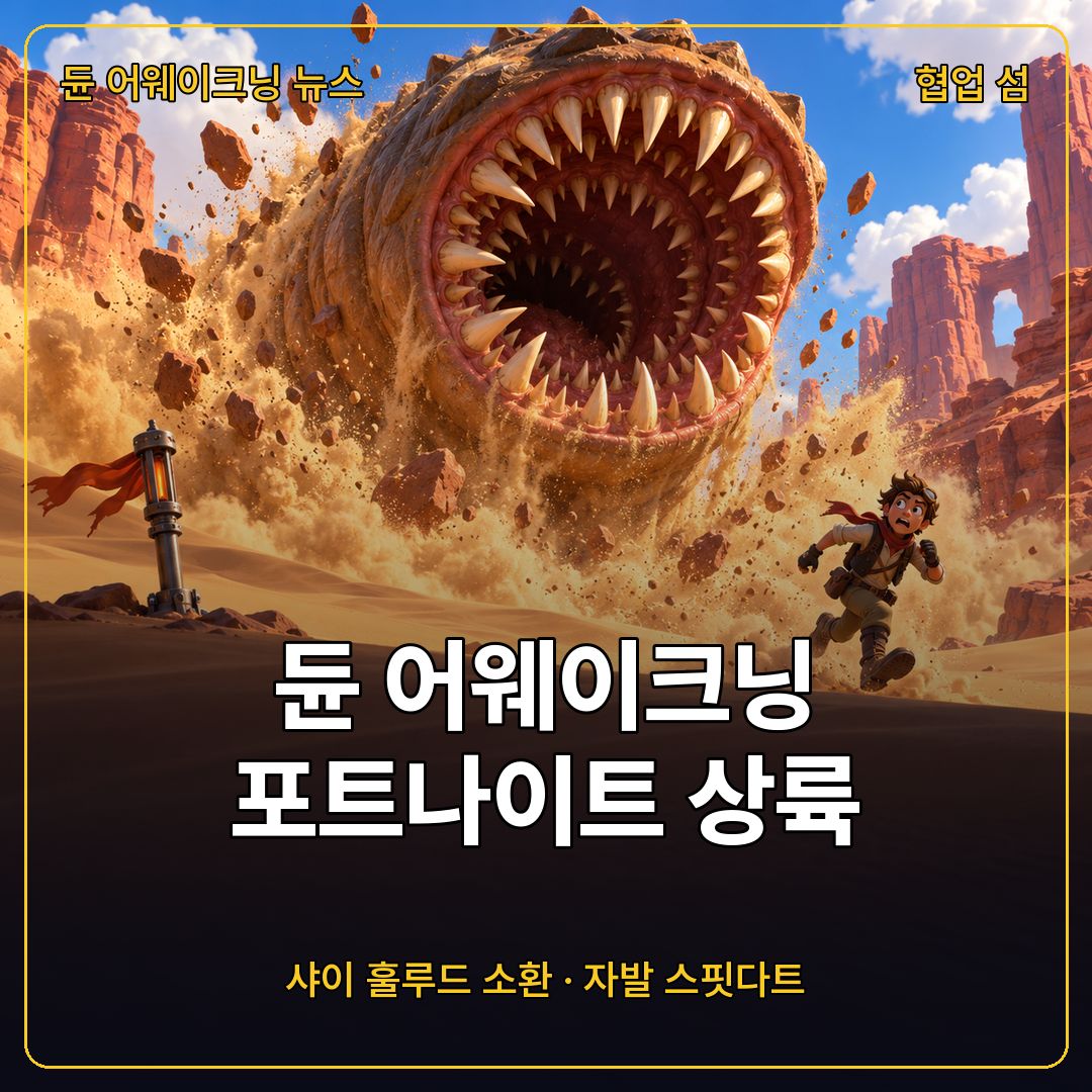 듄 어웨이크닝 포트나이트 크리에이터 섬 협업