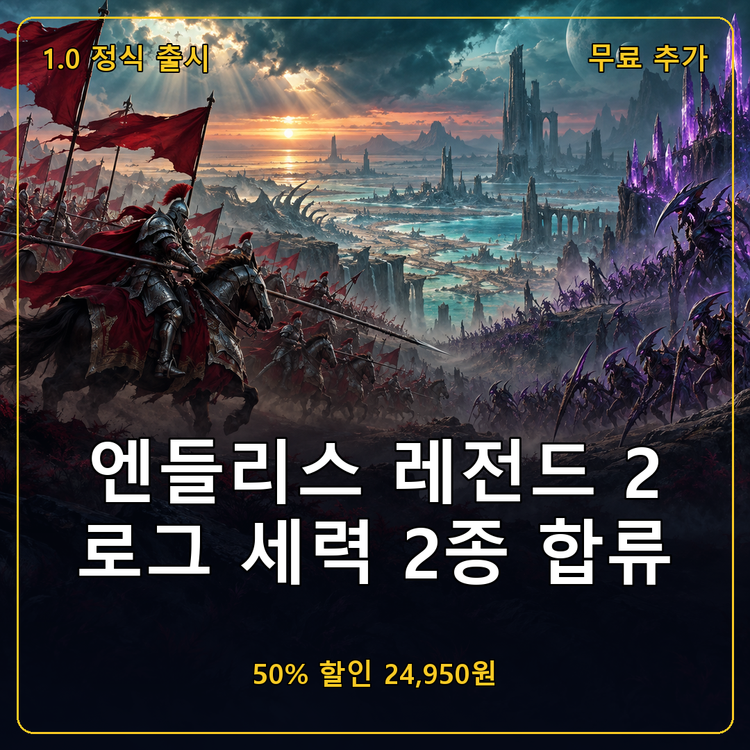 엔들리스 레전드 2 로그 세력 젤레바스 교단과 세버드 클로스 1.0 정식 출시
