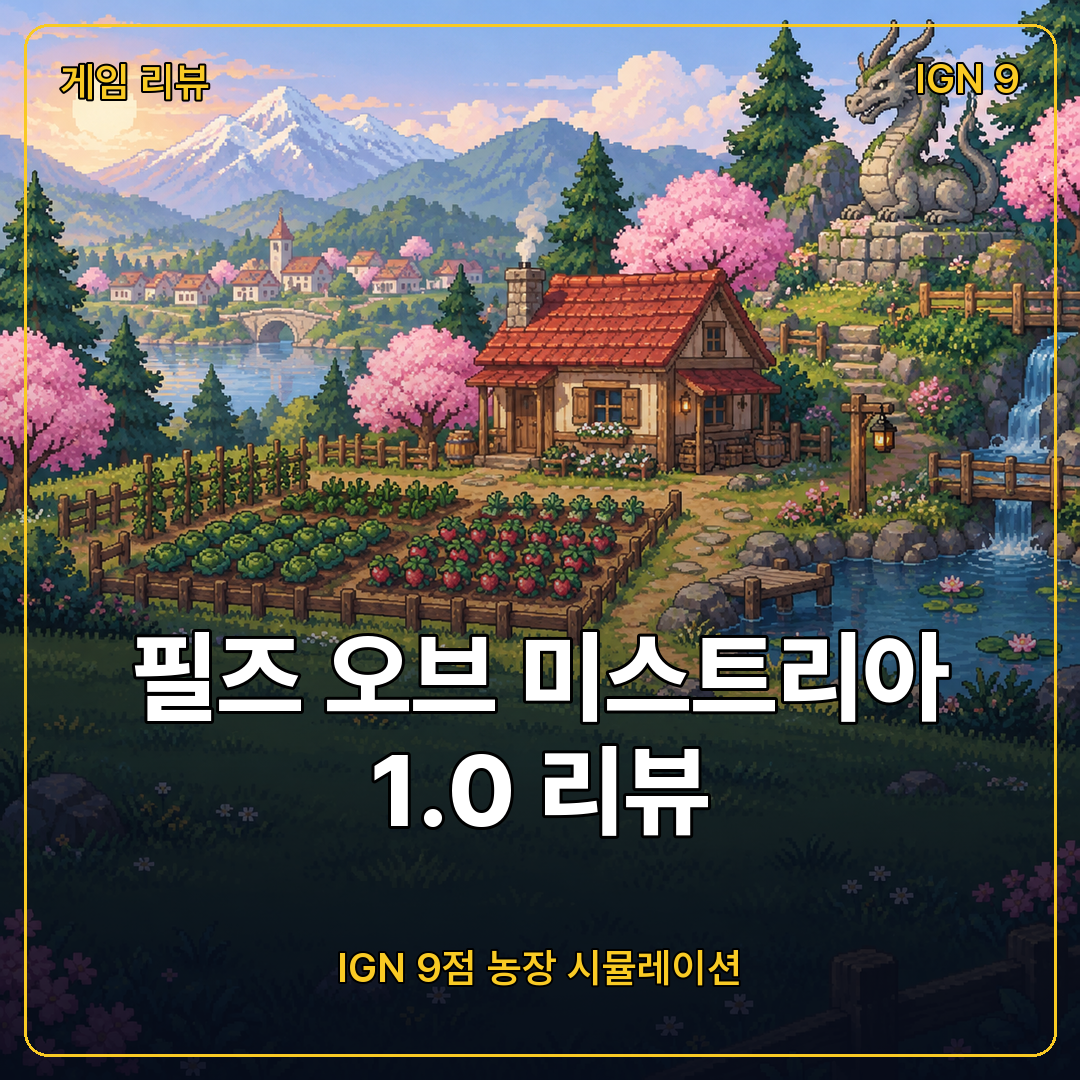 필즈 오브 미스트리아 1.0 리뷰 IGN 9점