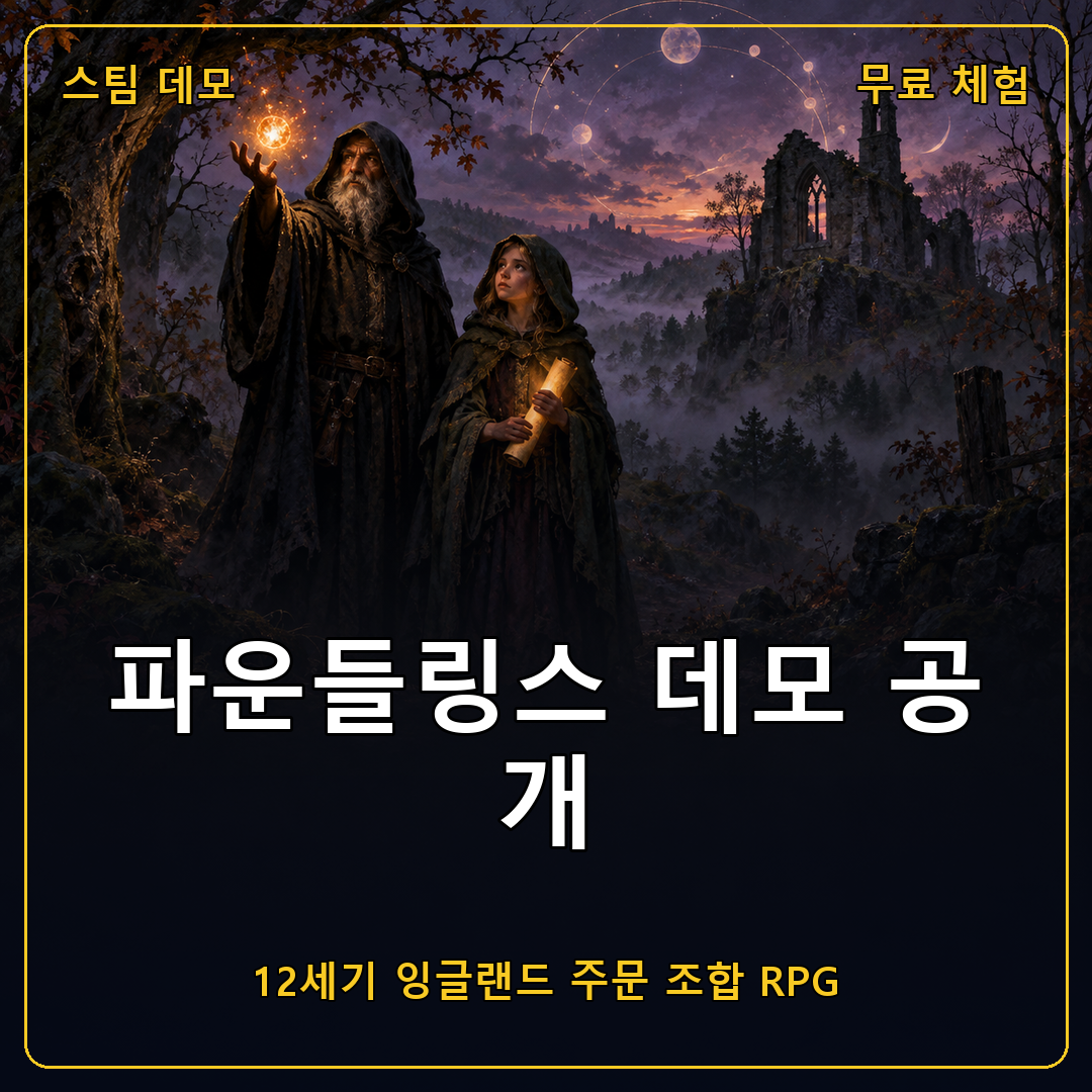 파운들링스 데모 공개, 12세기 잉글랜드에서 주문을 조합하는 RPG
