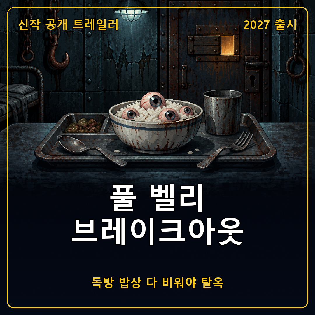 풀 벨리 브레이크아웃(Full Belly Breakout), 독방 밥상을 다 비워야 탈옥하는 어드벤처