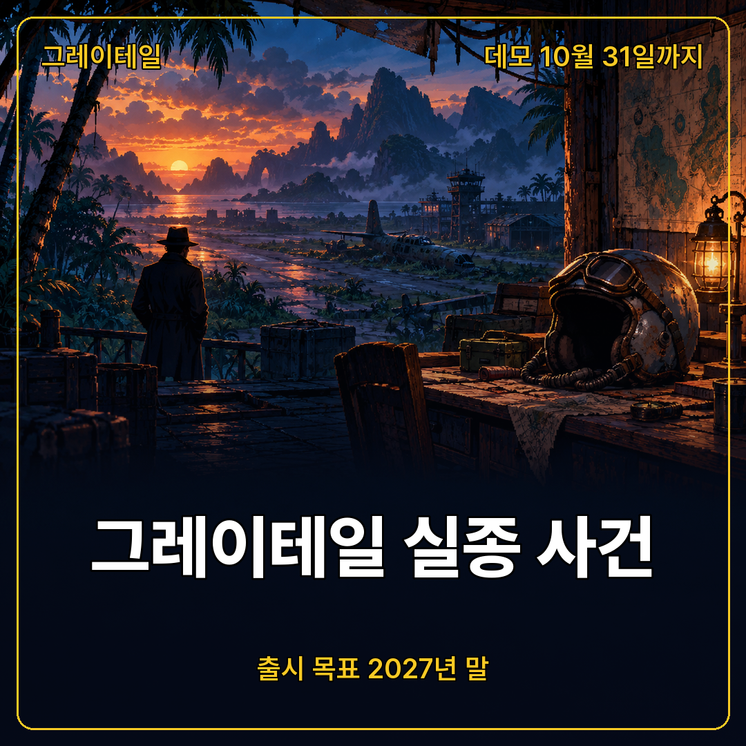 그레이테일, 실종된 조종사와 섬의 비밀…출시 목표 2027년 말
