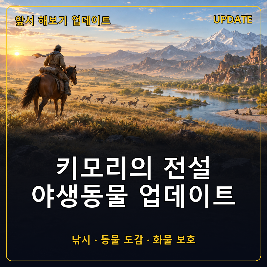 키모리의 전설 와일드라이프 업데이트, 낚시와 동물 도감, 화물 보호 추가