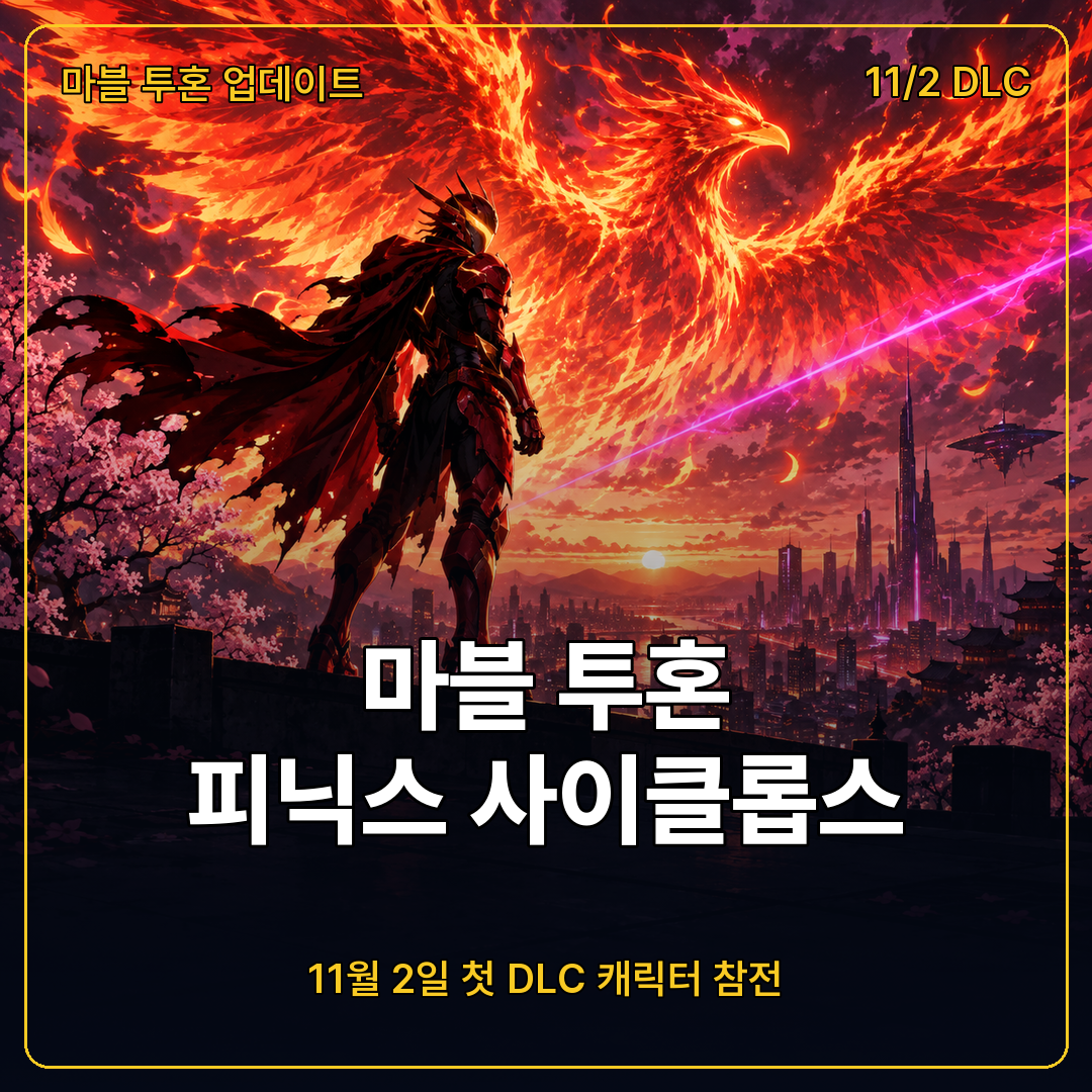 마블 투혼 피닉스 사이클롭스 11월 2일 DLC 참전