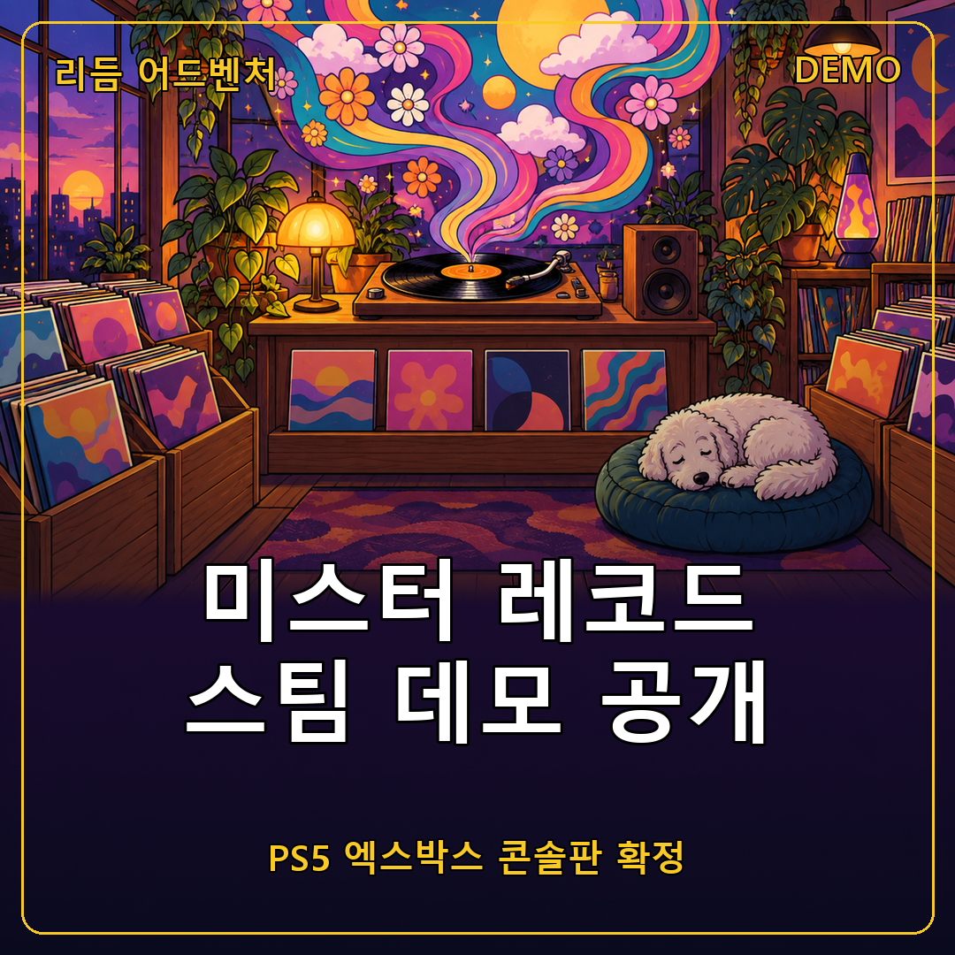 미스터 레코드 스팀 데모 공개, PS5와 엑스박스 시리즈 X|S 콘솔판까지 확정