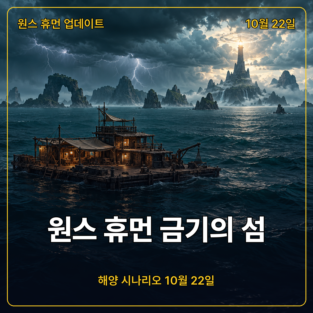 원스 휴먼 금기의 섬 10월 22일 개방, 선박 건조와 심해 탐험