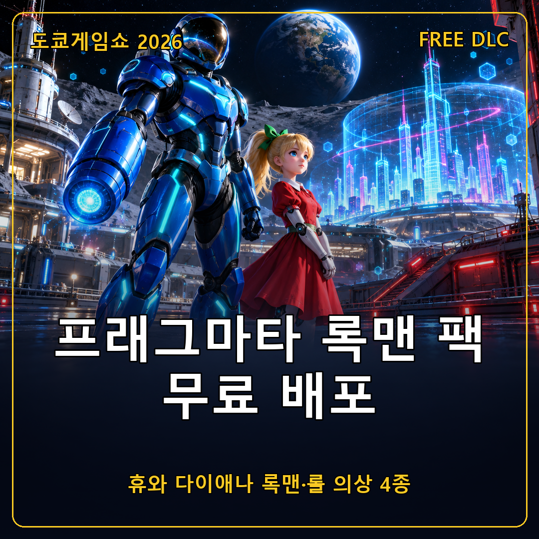 프래그마타 록맨 팩 무료 DLC 배포 시작, 휴와 다이애나의 록맨·롤 의상 4종과 첫 20% 할인 정리