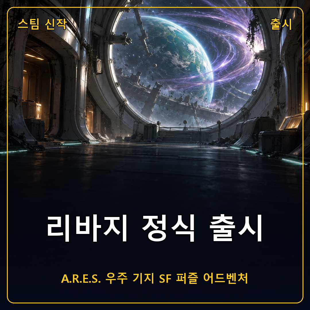 리바지 정식 출시, A.R.E.S. 우주 기지에서 깨어나는 SF 퍼즐 어드벤처