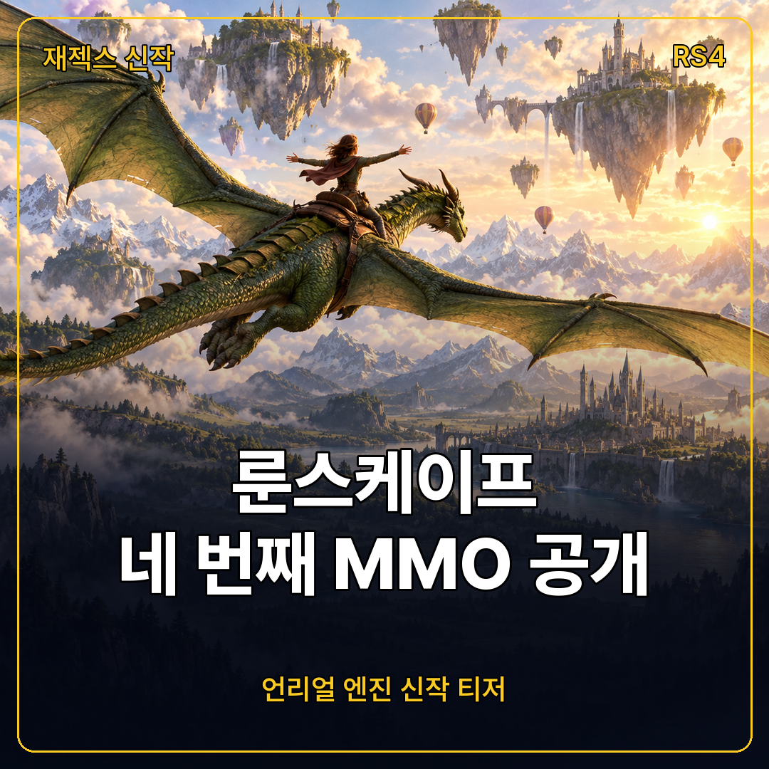 룬스케이프 네 번째 MMO RS4 티저 트레일러 공개