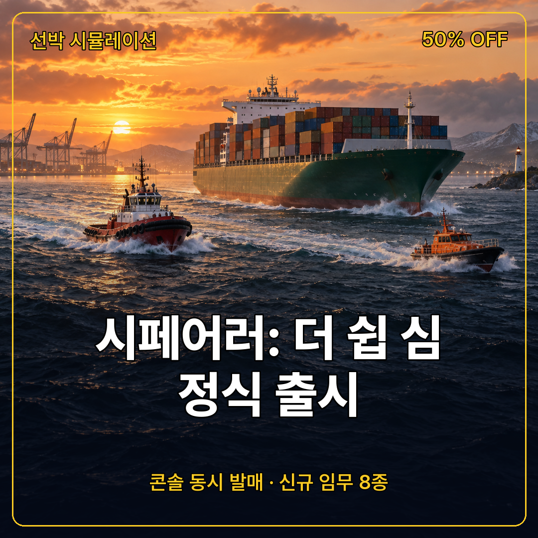 시페어러: 더 쉽 심 정식 출시, 얼리액세스 1년 만에 콘솔 동시 발매와 신규 임무 8종, 출시 할인 정리