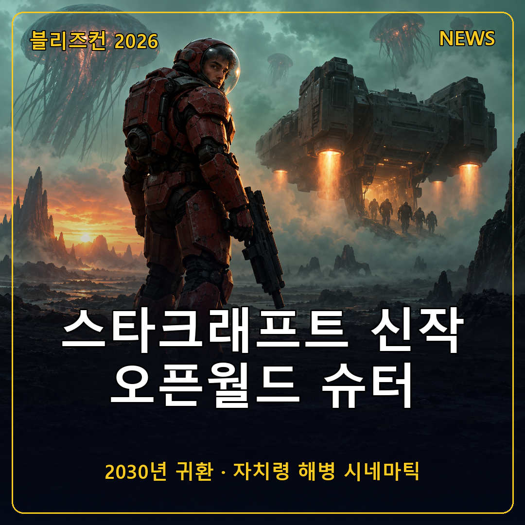 스타크래프트 신작 오픈월드 슈터 2030년 귀환