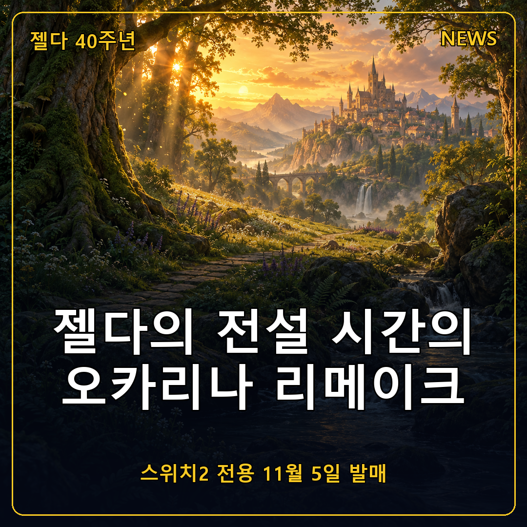 젤다의 전설 시간의 오카리나 리메이크, 스위치2 전용 11월 5일 출시와 달라진 조작 정리
