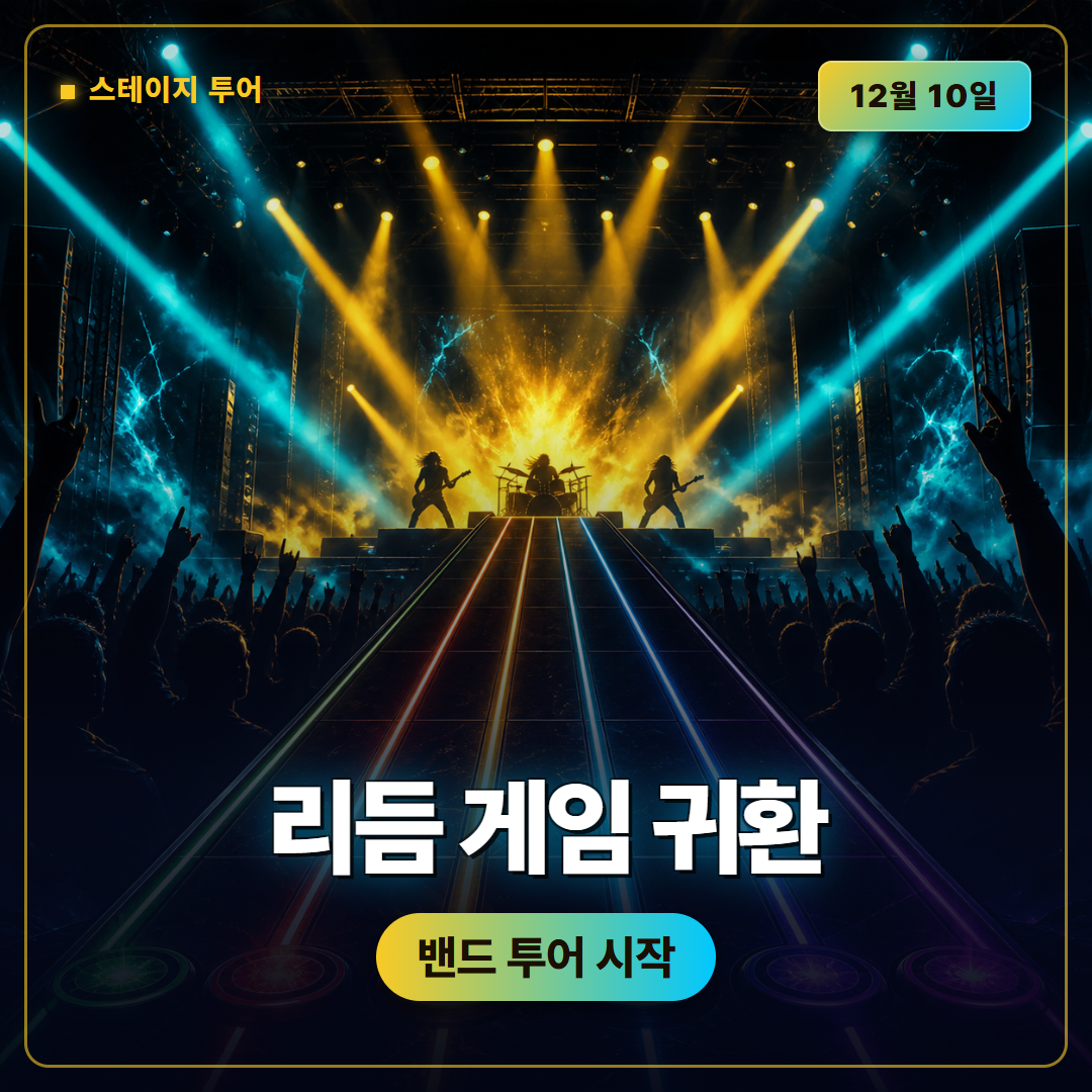 스테이지 투어(Stage Tour) 12월 10일 출시일 공개, 리듬 액션 게임 귀환