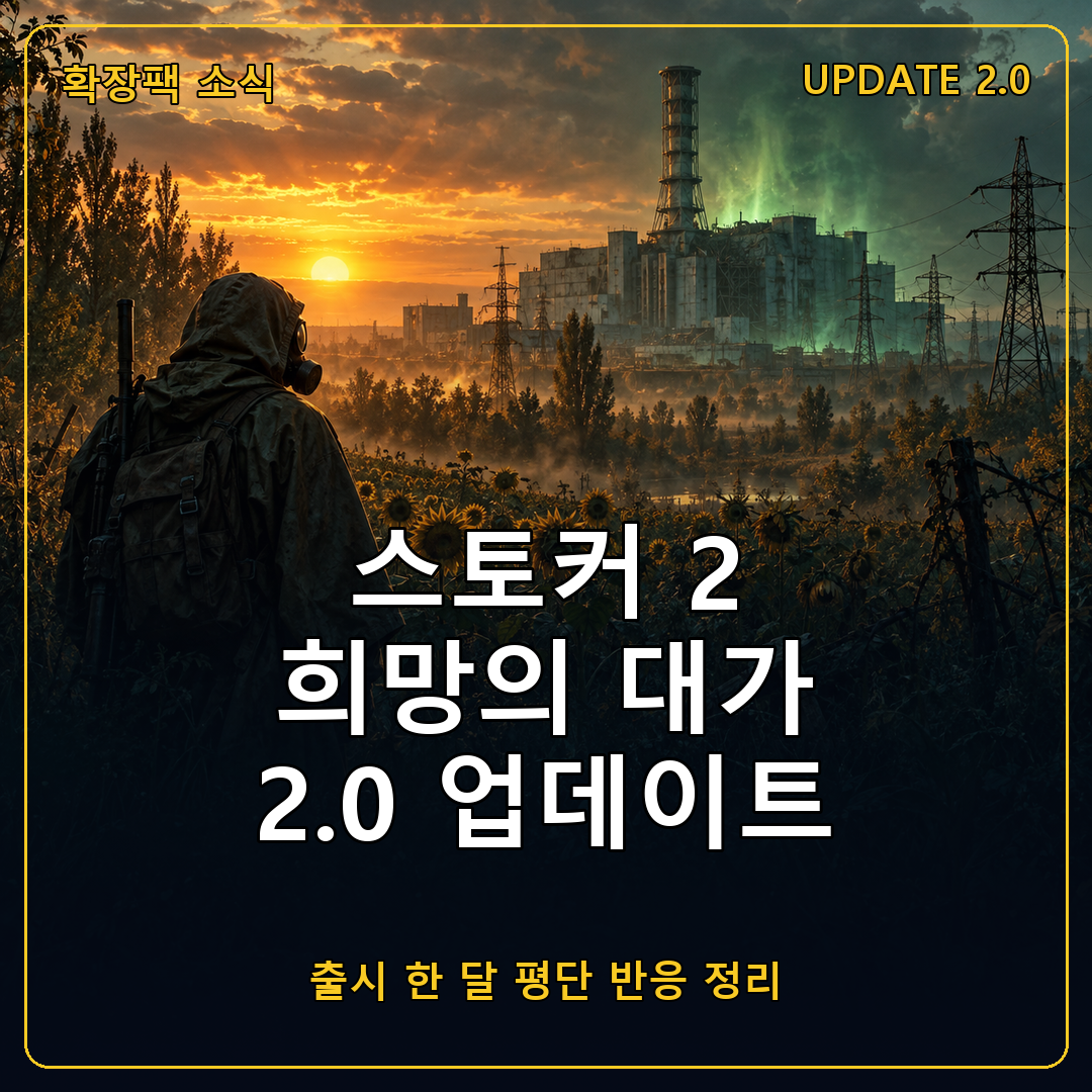 스토커 2 코스트 오브 호프 출시 한 달, 2.0 업데이트와 함께 받은 해외 평가와 달라진 점