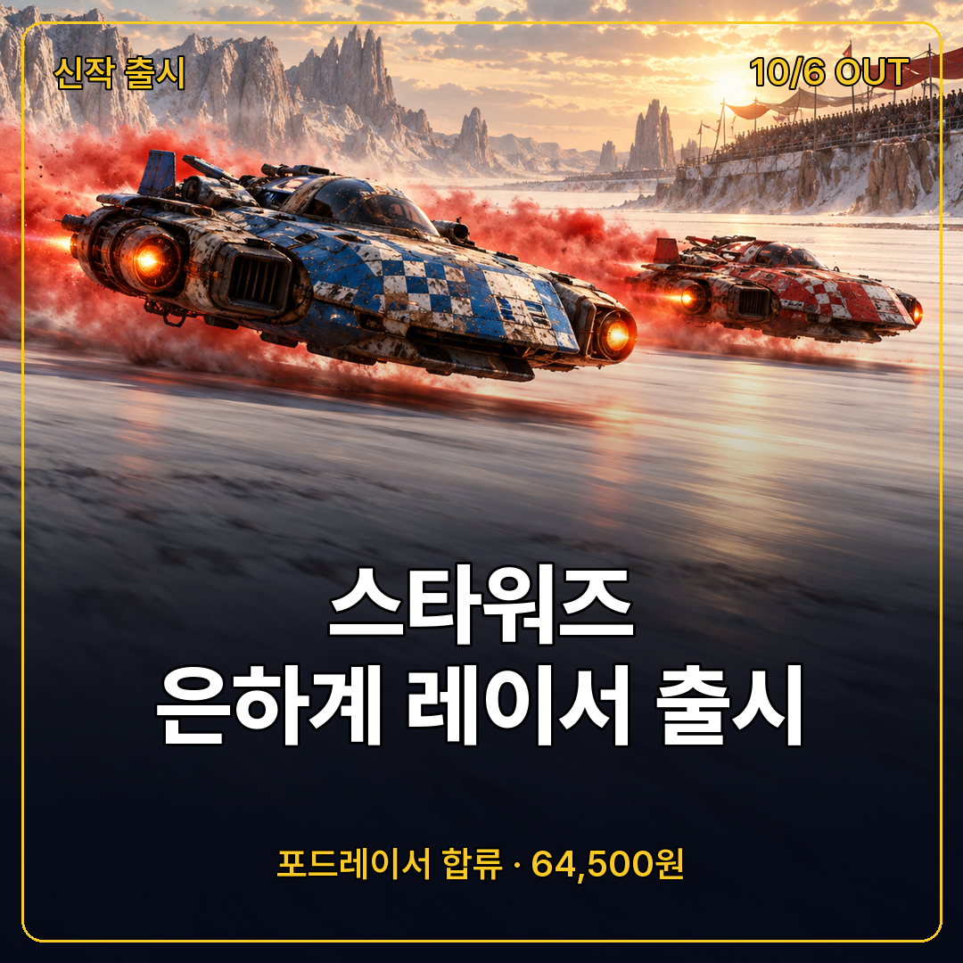 스타워즈 은하계 레이서 10월 6일 정식 출시
