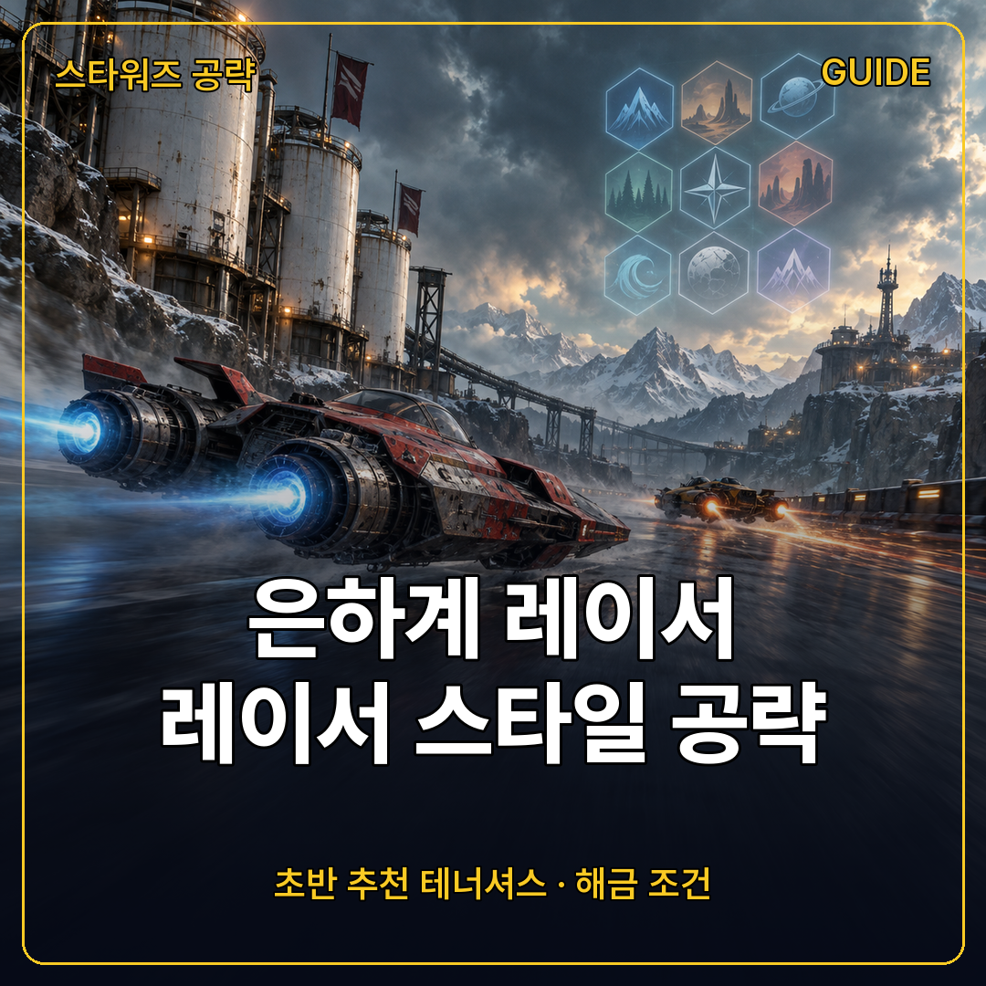 스타워즈 은하계 레이서 레이서 스타일 공략
