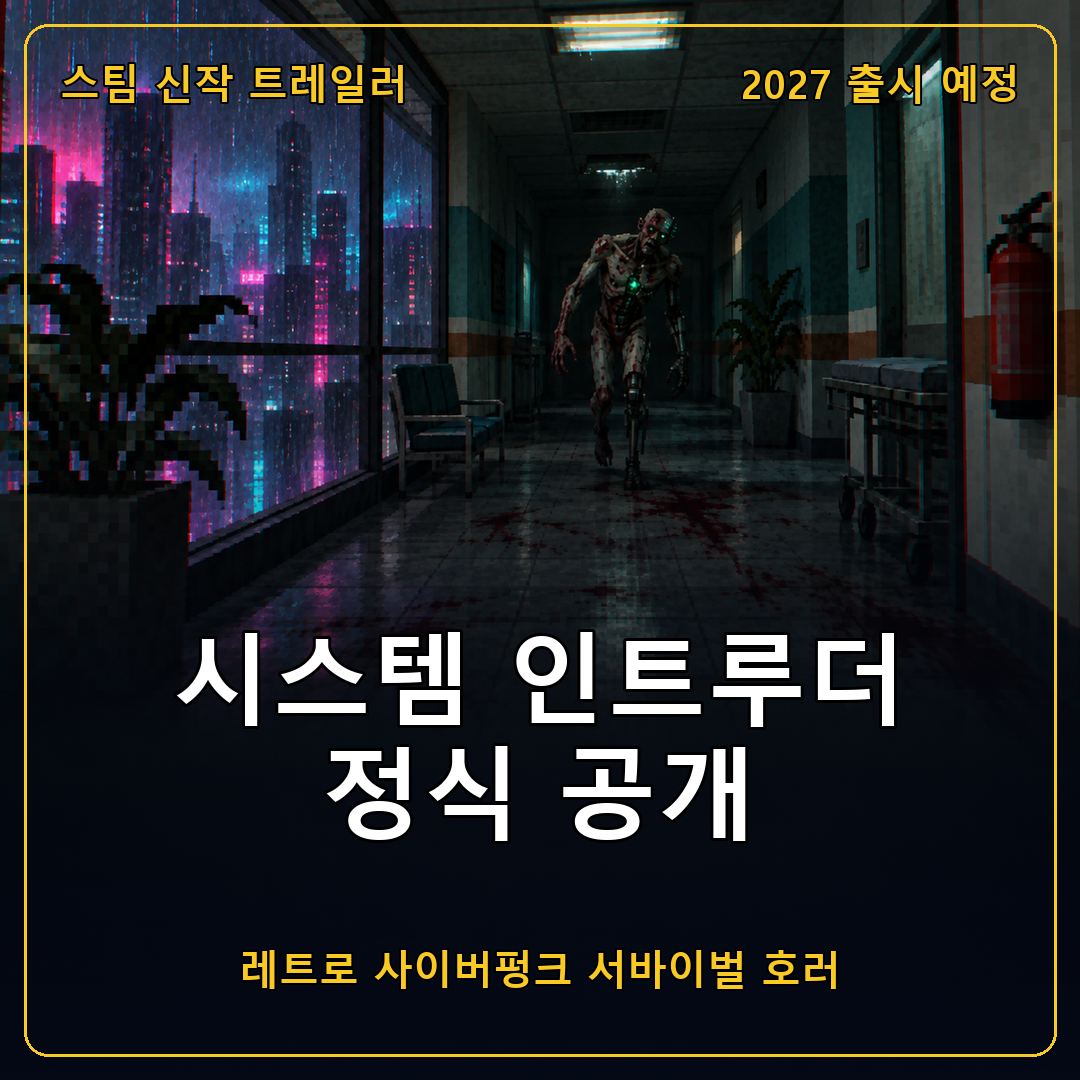 시스템 인트루더(System Intruder) 공개 트레일러, 아스가르드-04 연구 단지를 무대로 한 레트로 사이버펑크 서바이벌 호러