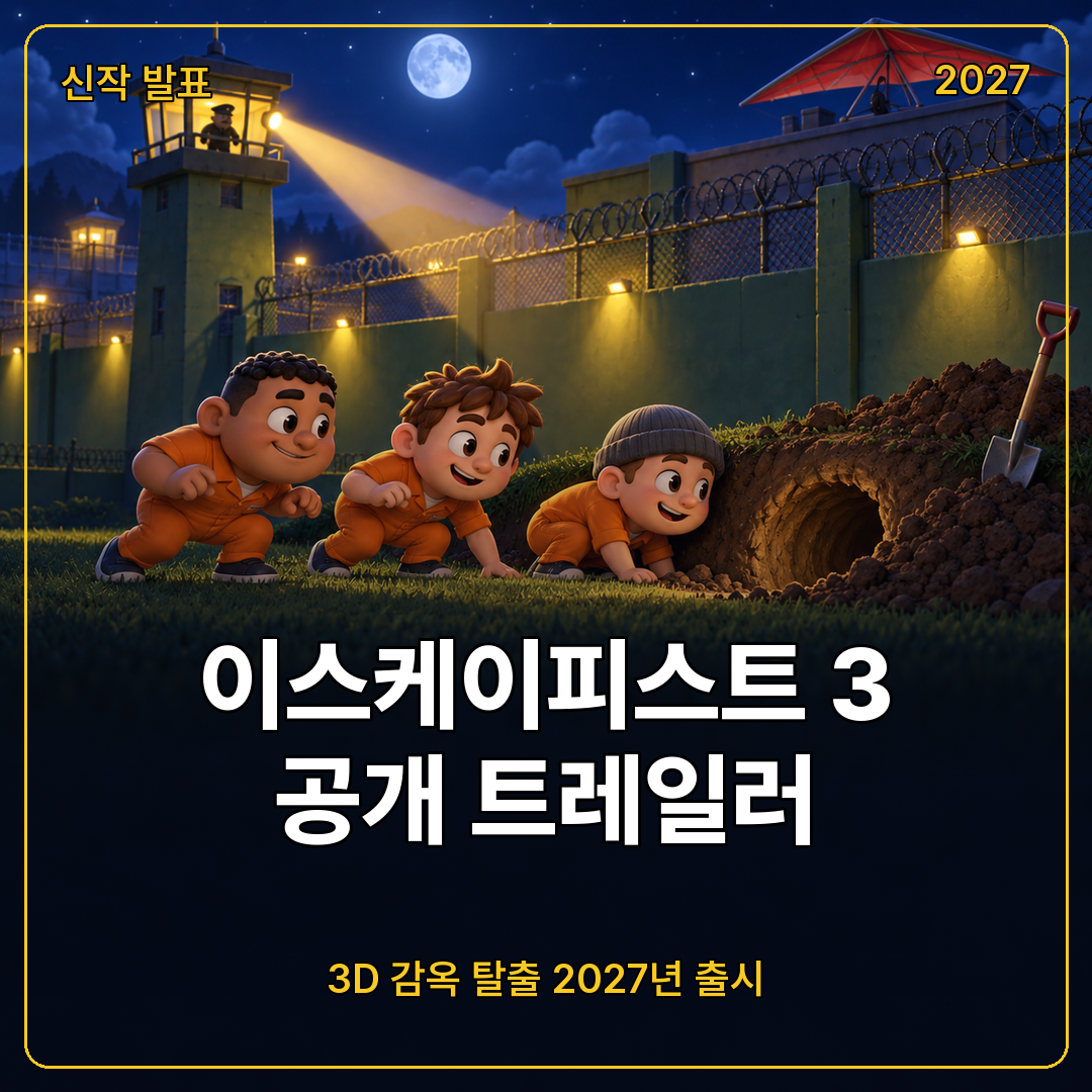 이스케이피스트 3 공개 트레일러 2027년 출시