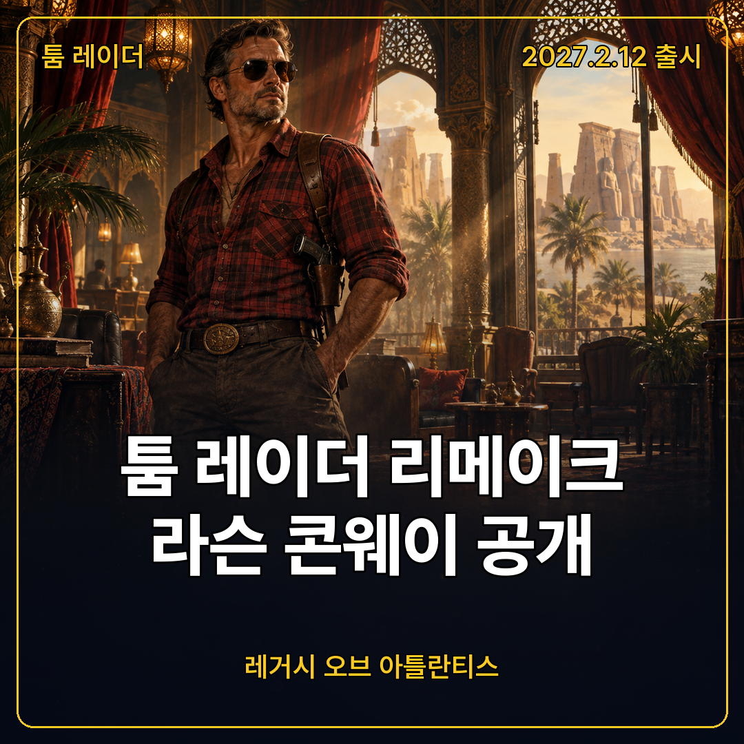 툼 레이더 레거시 오브 아틀란티스 라슨 콘웨이 공개