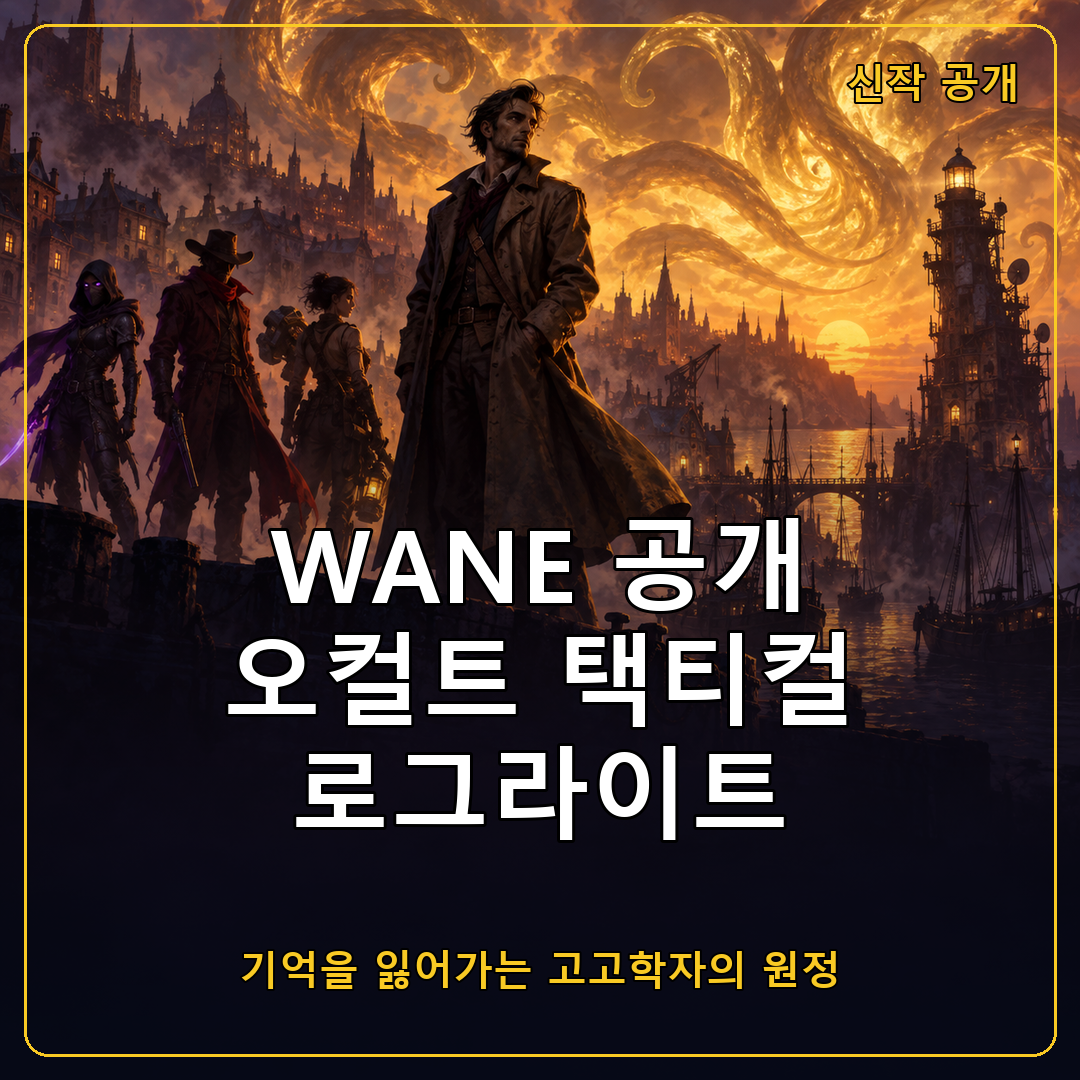 WANE(웨인) 공개 트레일러, 기억이 무너지는 고고학자의 턴제 택티컬 로그라이트 RPG