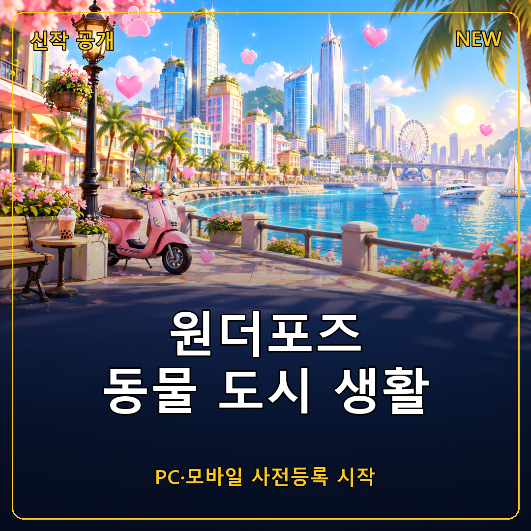 원더포즈 동물 도시 생활 시뮬레이션 공개